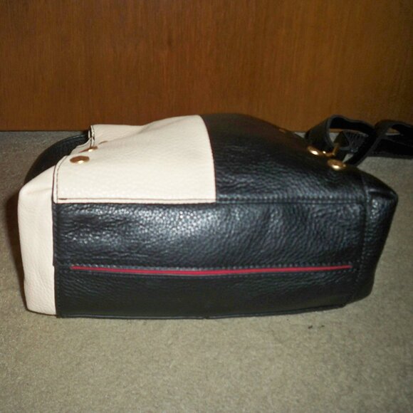 Hammitt Bryant Contrast/Brushed Gold Hammered Medium, EUC!! $475 - Picture 3 of 5